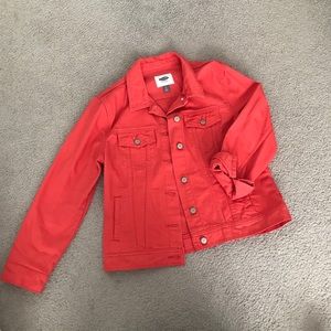 Old Navy Coral Denim Jacket